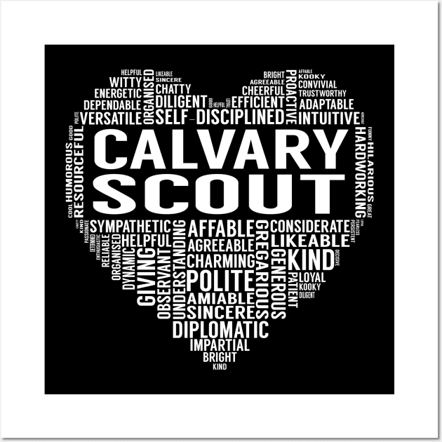 Calvary Scout Heart Wall Art by LotusTee